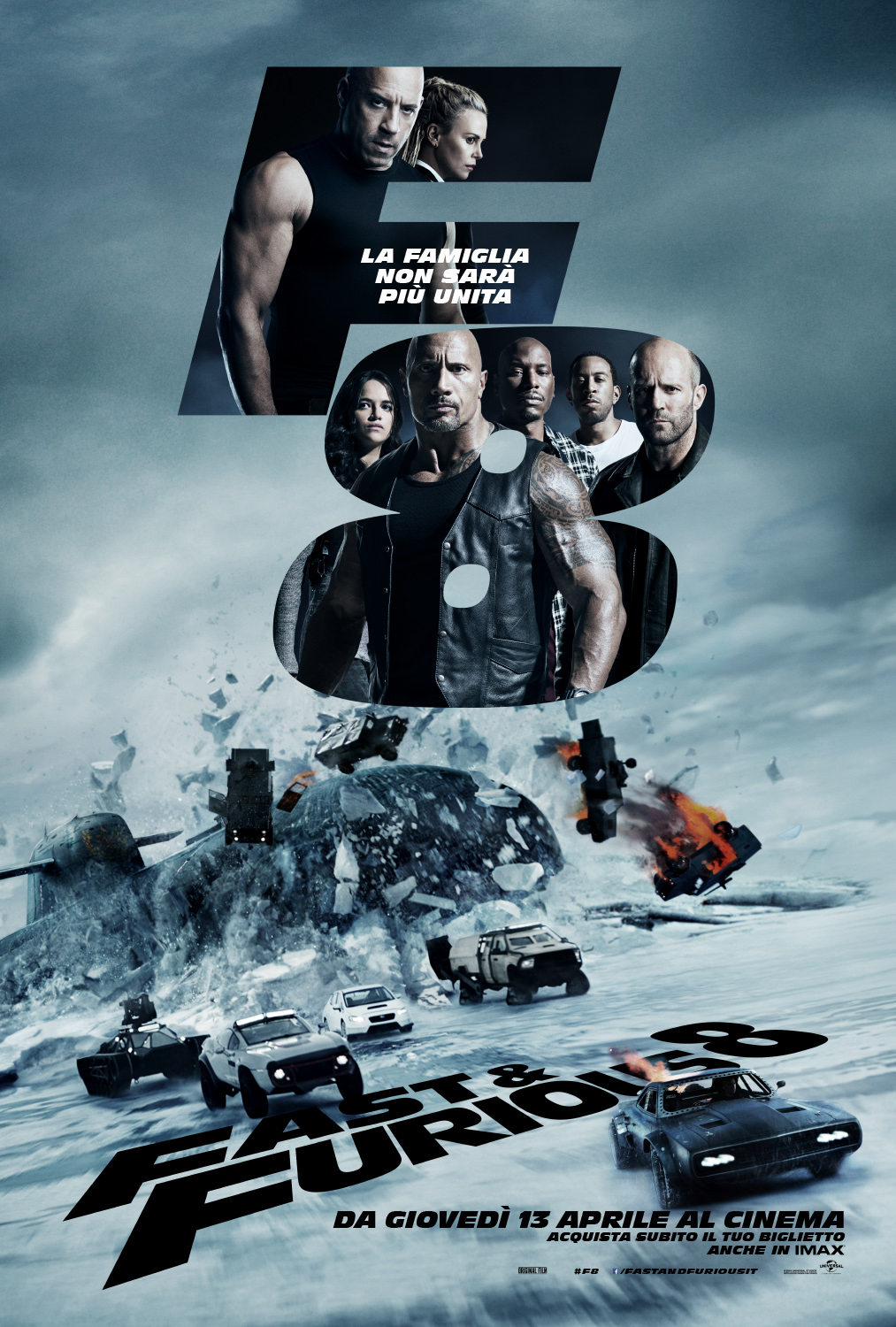 Fast & Furious 8 : Poster ufficiale italiano e aperte le prevendite