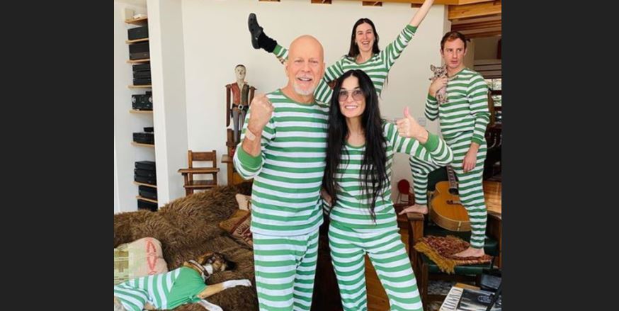 Bruce Willis e Demi Moore passano la quarantena insieme: famiglia tutta al completo