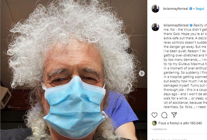 Brian May in ospedale, ecco cos’è successo al chitarrista dei Queen