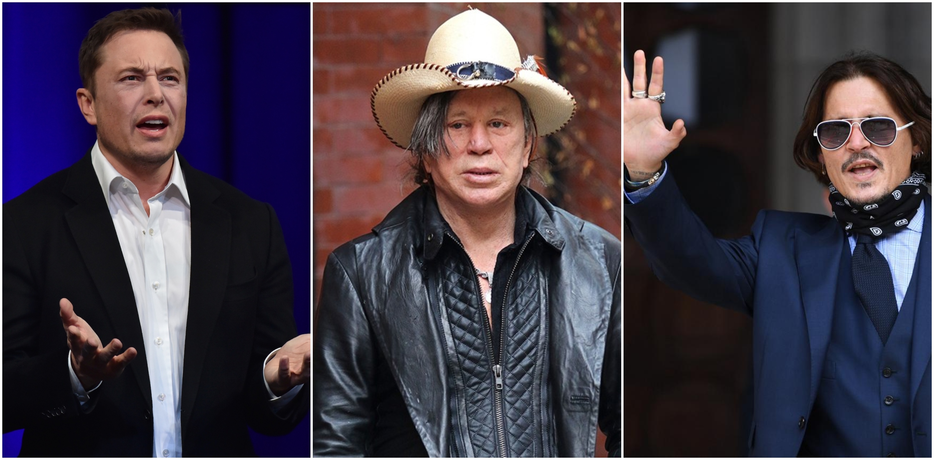 Mickey Rourke sfida Elon Musk a combattere in una gabbia in difesa di Johnny Depp
