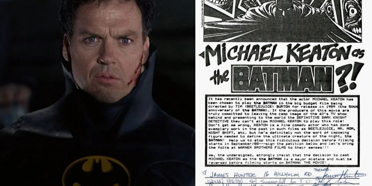 Batman, le proteste dell’89: “Scegliendo Michael Keaton avete defecato sulla storia di Batman”