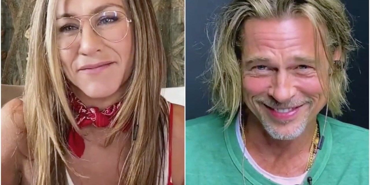 Brad Pitt e Jennifer Aniston: il sogno erotico nel bel mezzo della reunion virtuale