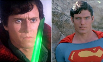 Superman, al giovane Clark Kent naso finto e parrucca per somigliare a Reeve e la beffa del doppiaggio