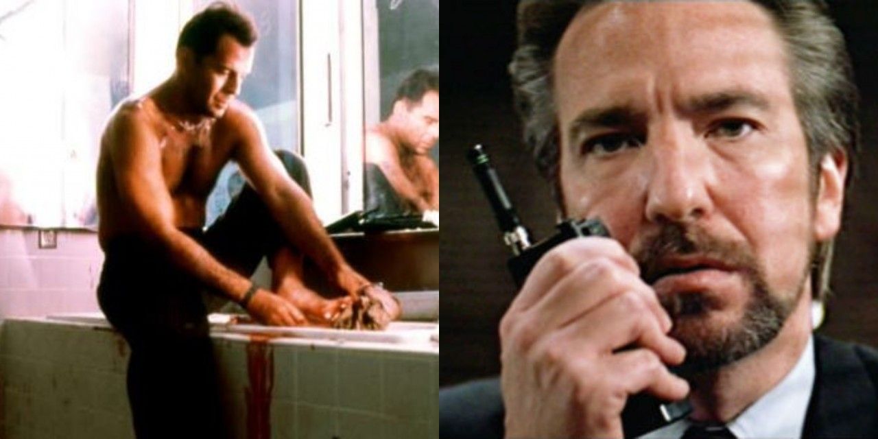 Die Hard, le scarpe di gomma di Bruce Willis nella scena dei vetri, la perdita dell’udito e l’infortunio di Alan Rickman