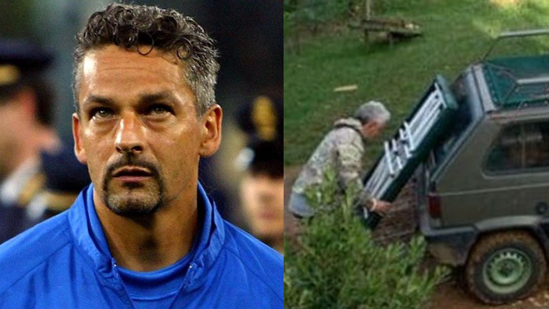 Roberto Baggio fotografato con la Panda e i fan si scatenano