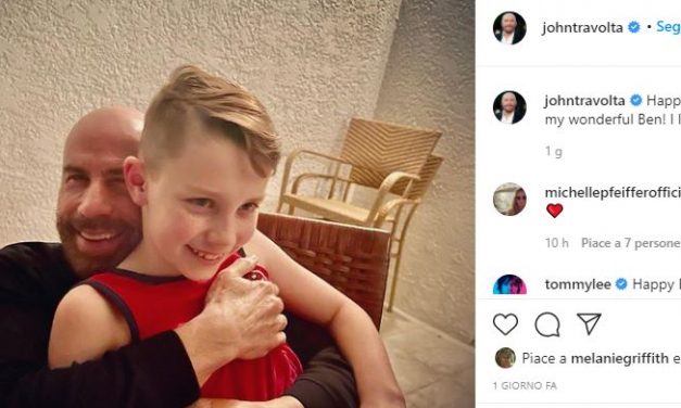 John Travolta, gli auguri di compleanno al figlio che compie 10 anni