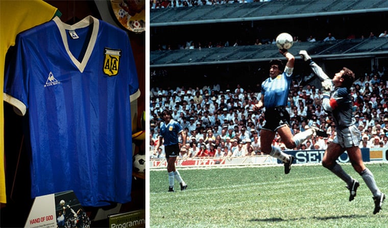 Maradona: ecco dove si trova la famosa maglia della “Mano de Dios” di Messico 86