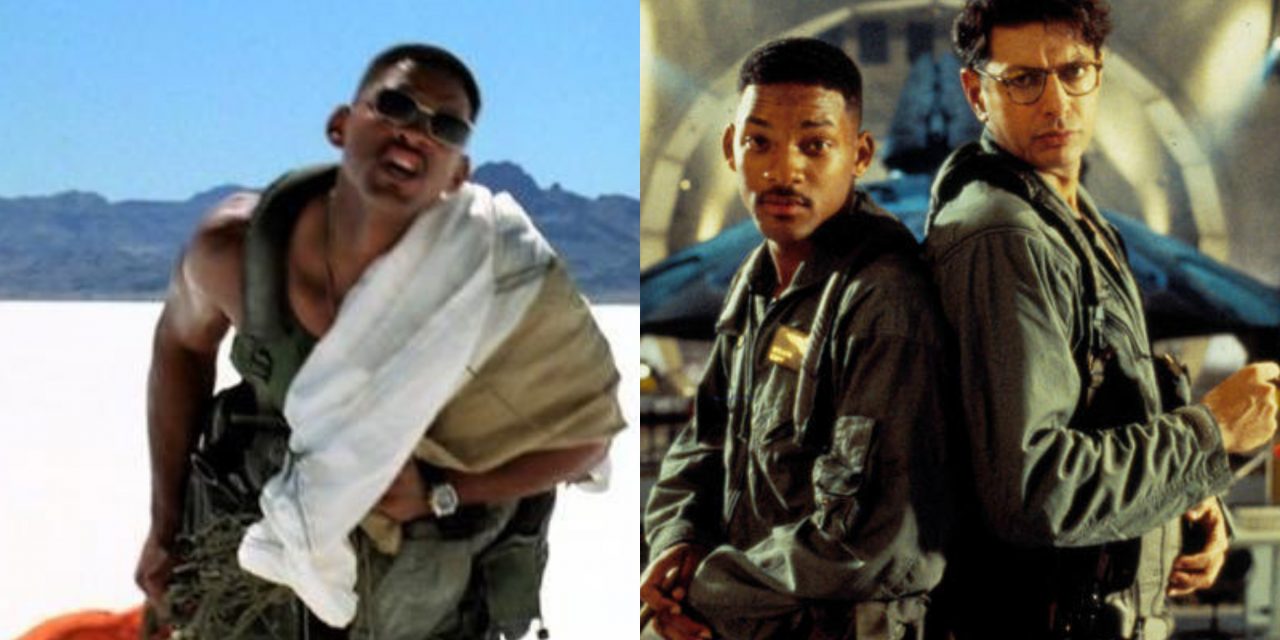 Independence Day: i problemi con il caldo torrido e la battuta improvvisata da Will Smith mentre trasporta l’alieno