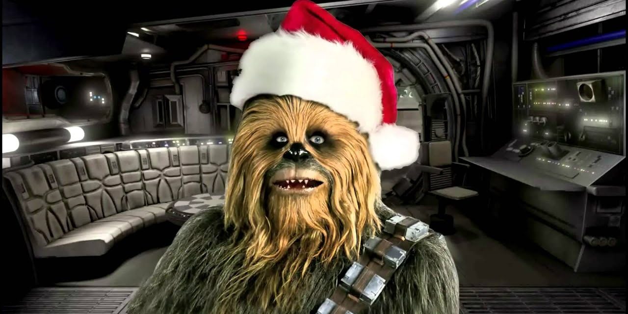 Chewbacca canta Jingle Bells augurando buon feste