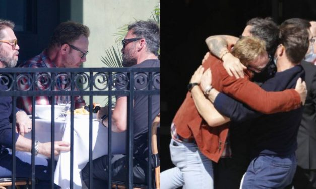 Jason Priestley, Ian Ziering e Brian Austin Green a pranzo insieme, minireunion tra gli abbracci
