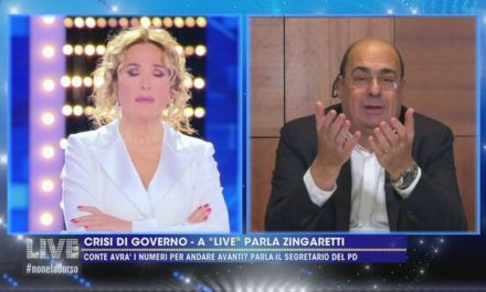 Nicola Zingaretti difende Barbara D’Urso: “Hai portato la politica vicino alla gente”