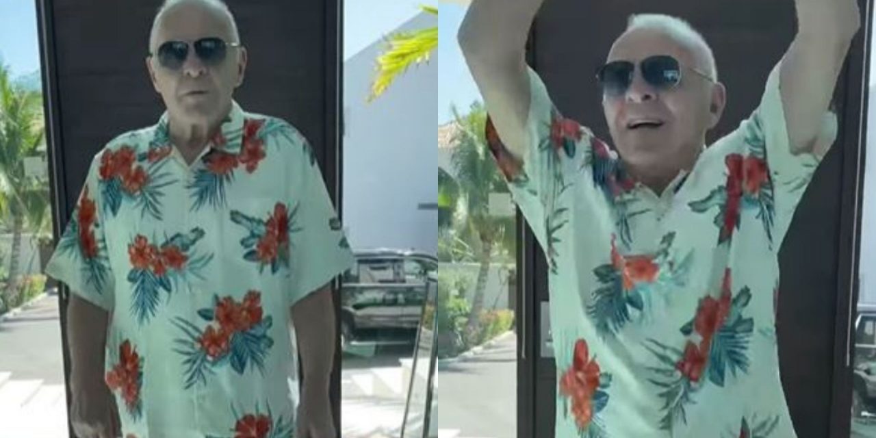 Anthony Hopkins, a 83 anni il balletto scatenato con camicia hawaiana