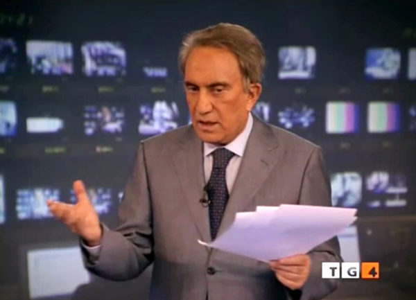 Emilio Fede sulla chiusura del Tg4: “Così l’informazione viene presa a calci nel sedere, state per uccidere un’istituzione.”