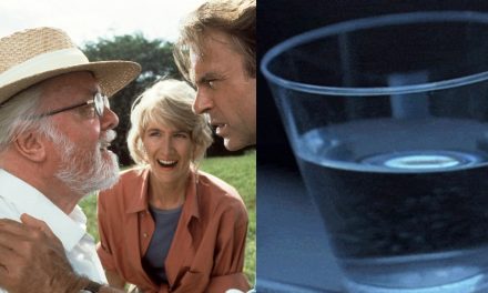 Jurassic Park: il vero uragano che colpì il set senza che Richard Attenborough se ne accorgesse e l’idea del bicchiere con l’acqua