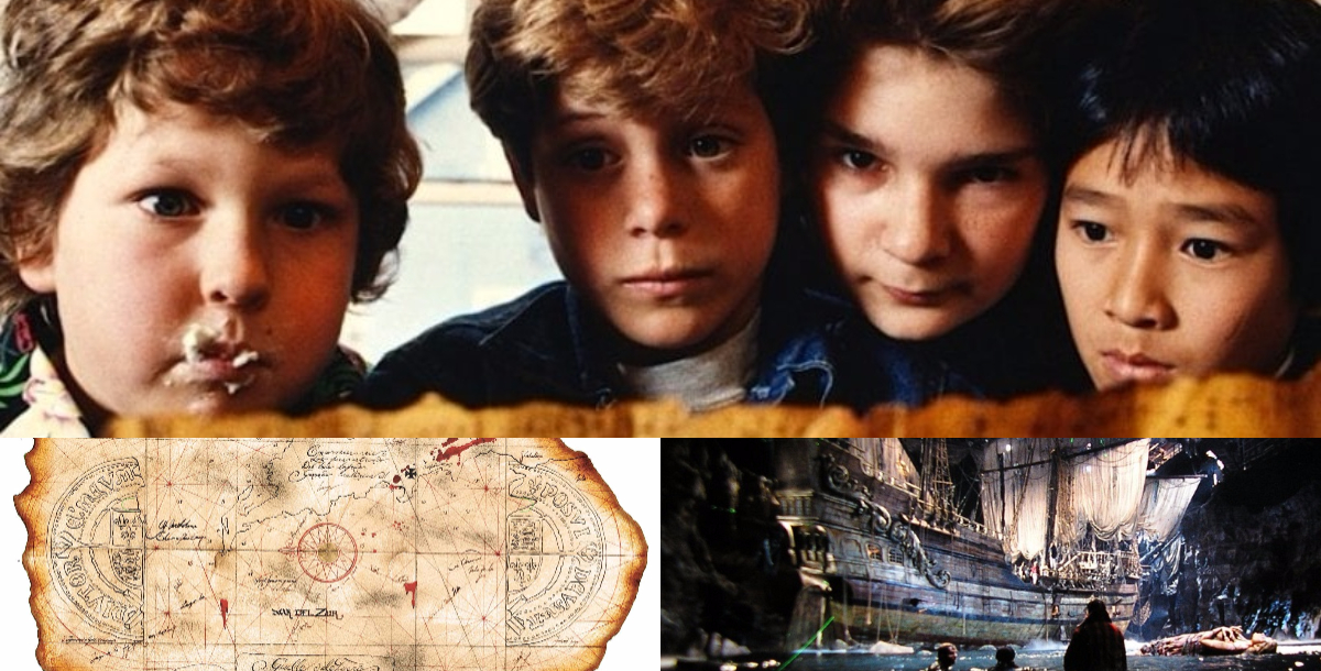 I Goonies, le reazioni autentiche di fronte alla vista della nave e la mappa buttata dalla madre di Sean Astin