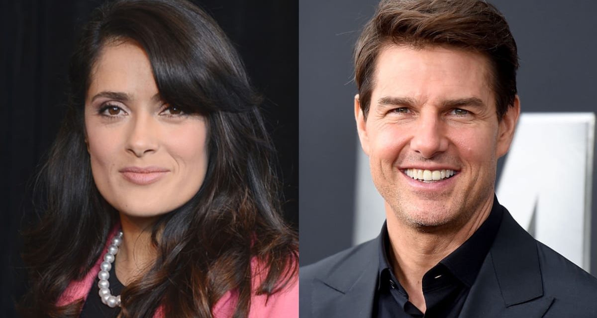 Tom Cruise e Salma Hayek a cena insieme: gli scatti diventano virali