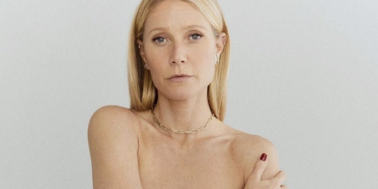 Gwyneth Paltrow ricoperta d’oro festeggia i 50 anni su Instagram