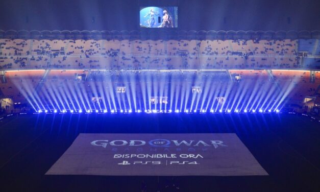 God of War: PlayStation illumina San Siro con un mosaico digitale realizzato con la community