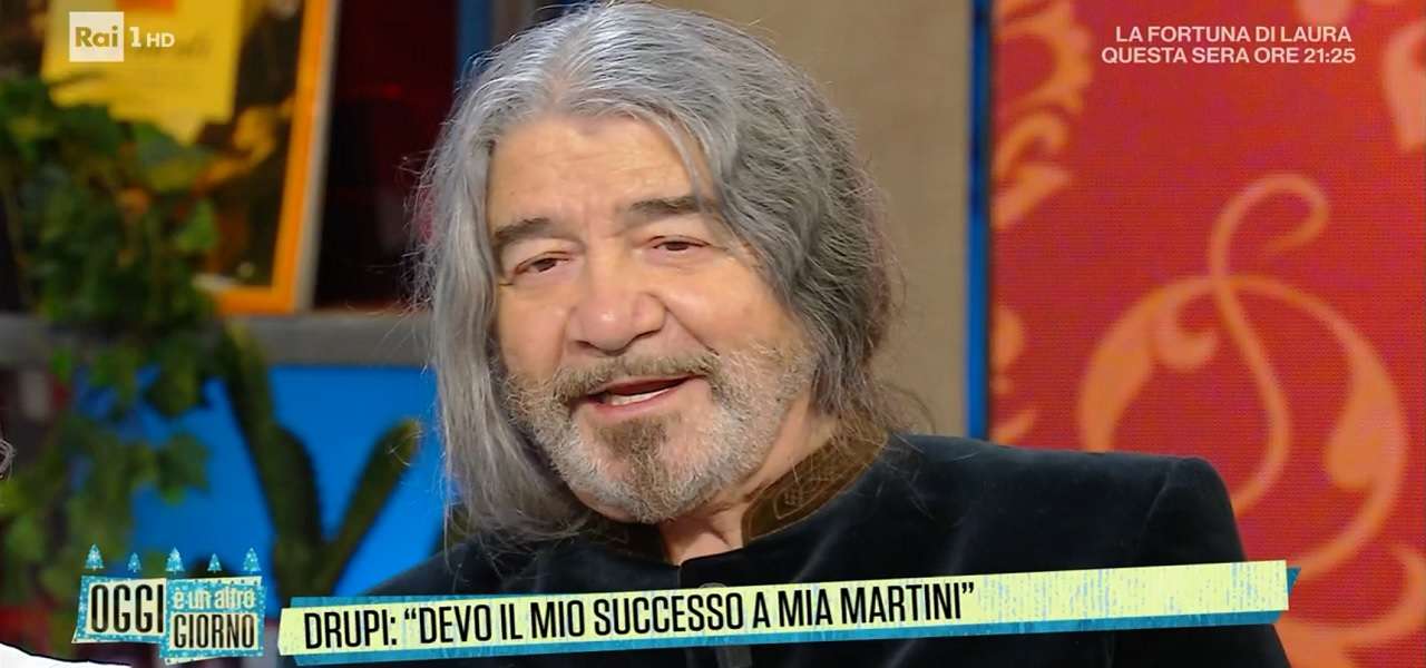 Drupi: “Amo tantissimo la musica, ma il successo non mi fa impazzire. Il successo, quello dei primi anni, non lo vorrei più”