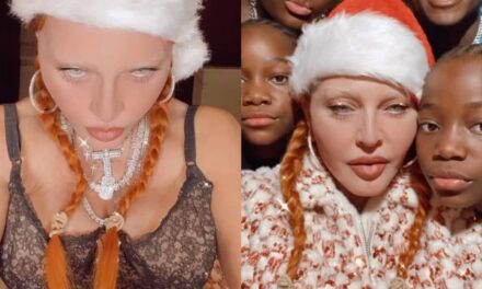 Madonna in versione Babbo Natale: i fan commentano scioccati