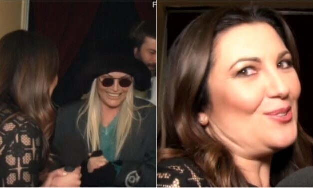 Sanremo 2023, Anna Oxa snobba l’intervista con la moglie di Amadeus, Giovanna Civitillo: il video è virale