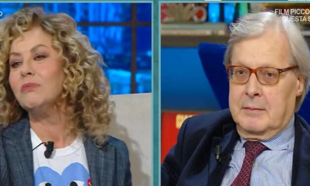 Vittorio Sgarbi rivela un vecchio flirt con Eva Grimaldi che si infuria: “Sei molto maleducato!!”