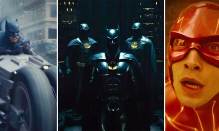 The Flash: il nuovo spot mostra i tanti costumi del Batman di Michael Keaton