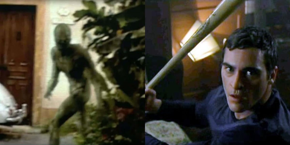 Signs: la scena dell’alieno girata con una vecchia telecamera e l’allenamento di Phoenix con la mazza da baseball