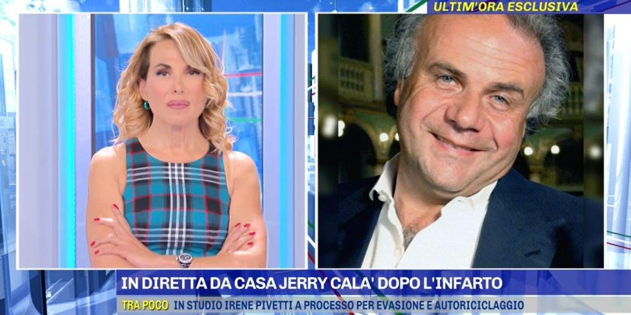 Jerry Calà dopo il malore: “Sono stati momenti infiniti per me, un dolore forte, che non avevo mai sentito, poi sudori freddi”