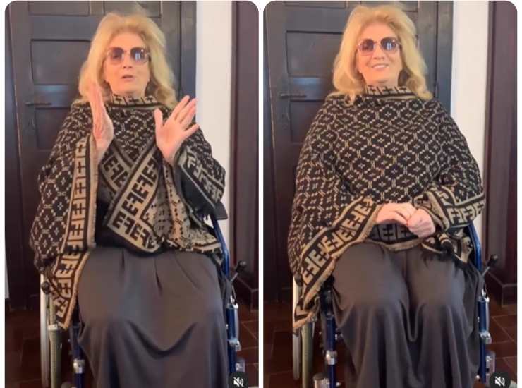 Iva Zanicchi in sedia a rotelle dopo la caduta: “Me la sono vista brutta, sono viva per miracolo. Qualcuno lassù mi protegge”