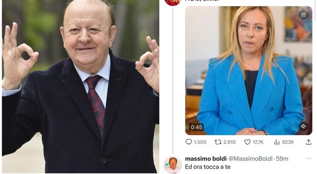 Massimo Boldi: “La gaffe con Giorgia Meloni? Lei ha capito subito le mie intenzioni”