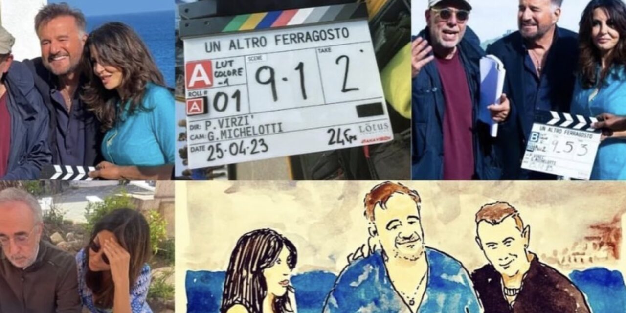 Christian De Sica termina le riprese di Un altro ferragosto: il saluto a Paolo Virzì