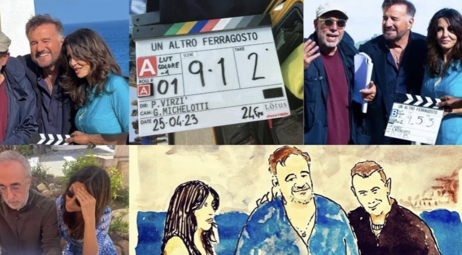 Christian De Sica termina le riprese di Un altro ferragosto il saluto