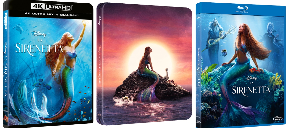 La Sirenetta disponibile in DVD, Blu-ray, 4K Ultra HD e una Steelbook da collezione
