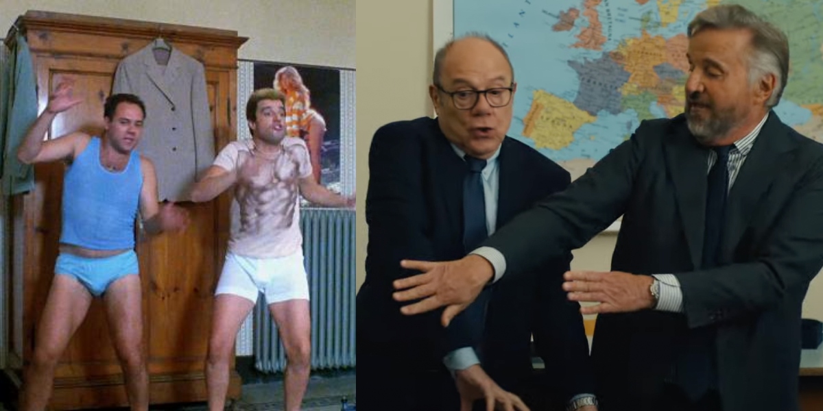 Vita da Carlo 2, Verdone e De Sica ricreano il famoso balletto di Borotalco nel trailer
