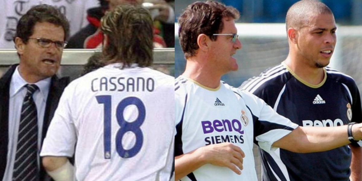 Fabio Capello: Cassano? Litigai per le patatine fritte. Ronaldo? Gli piaceva fare festa, lo sconsigliai a Berlusconi”