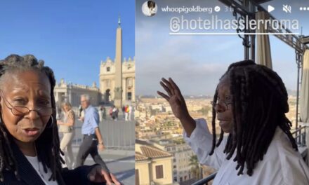 Whoopi Goldberg a Piazza San Pietro: “Immaginate Sister Act qui con tutte le suore in piedi ad aspettare il Papa”
