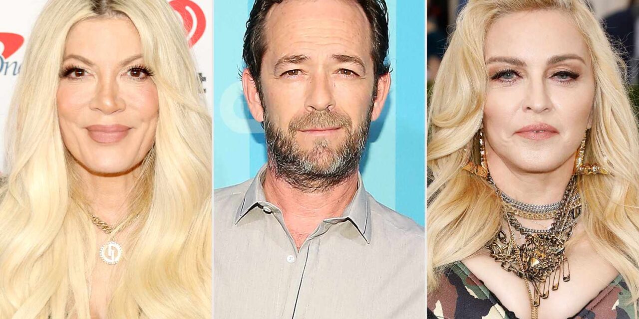 Tori Spelling: “Luke Perry mi portò nel suo camerino e mi raccontò della sua storia con Madonna. Ascoltai anche un suo messaggio”