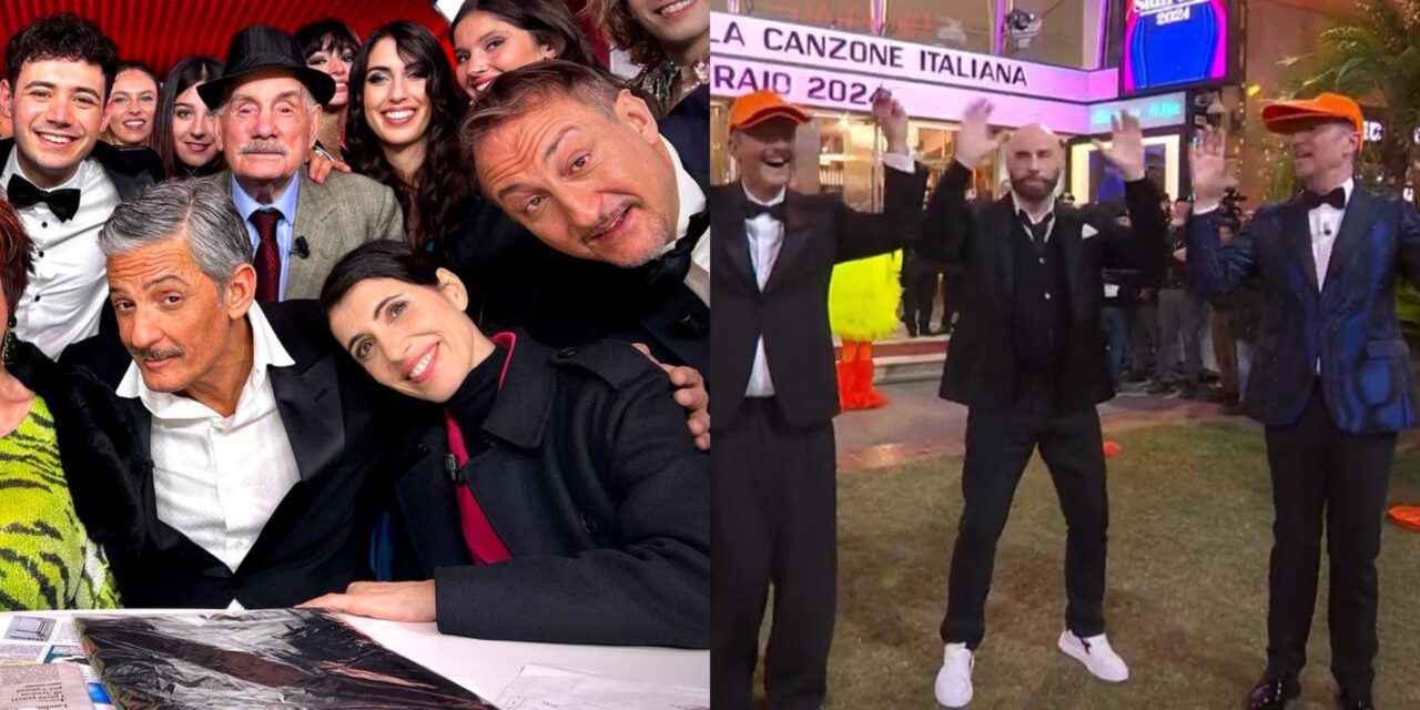 VIVA RAI2!…Il ballo del qua qua di Travolta, Amadeus e Fiorello: “Una delle gag più terrificanti della storia della tv!”