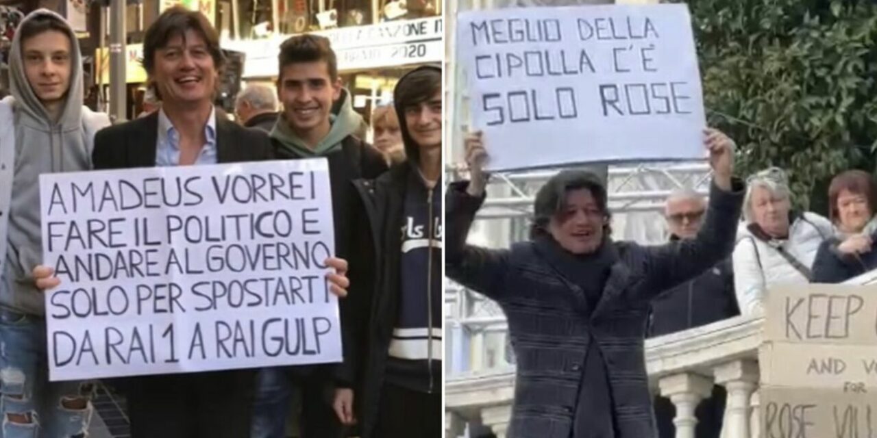 Pedro «per me è la cipolla» a Sanremo: «Amadeus, ti sposterei su Rai Gulp»