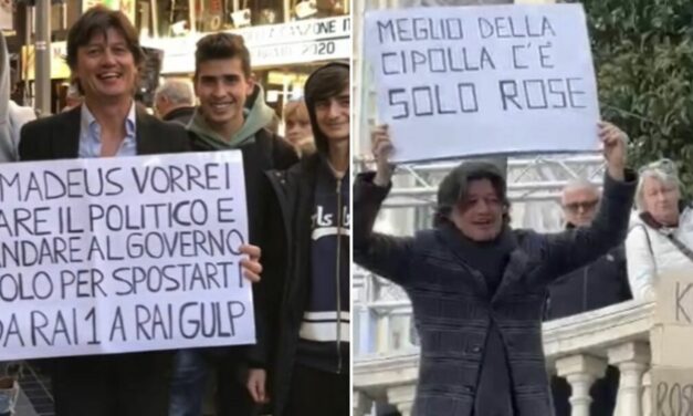 Pedro «per me è la cipolla» a Sanremo: «Amadeus, ti sposterei su Rai Gulp»