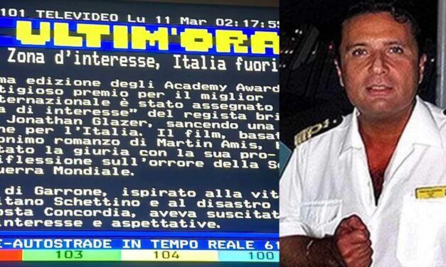 Oscar, l’errore di Televideo: ‘Io capitano’ ispirato a Schettino e alla Costa Concordia