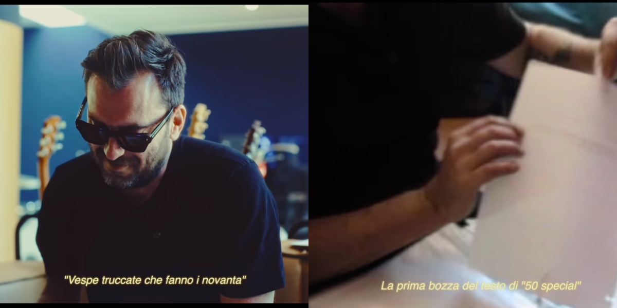 50 special compie 25 anni, Cremonini: «La prima bozza era: “Vespe truccate che fanno i 90, cappellino in testa occhiali molto anni 60″»