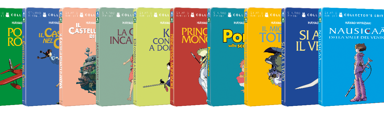 Le 10 Steelbook dei capolavori dello Studio Ghibli firmati dal maestro Hayao Miyazaki tornano disponibili da oggi