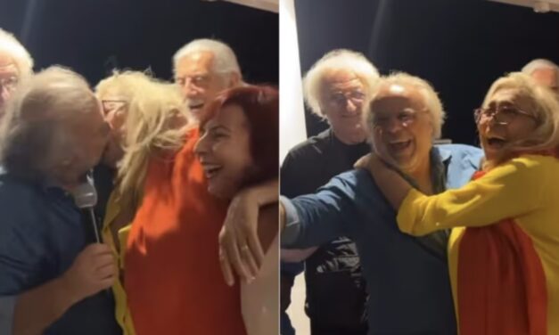 Mara Venier festeggia 18 anni di matrimonio ma… bacia Jerry Calà al suo compleanno