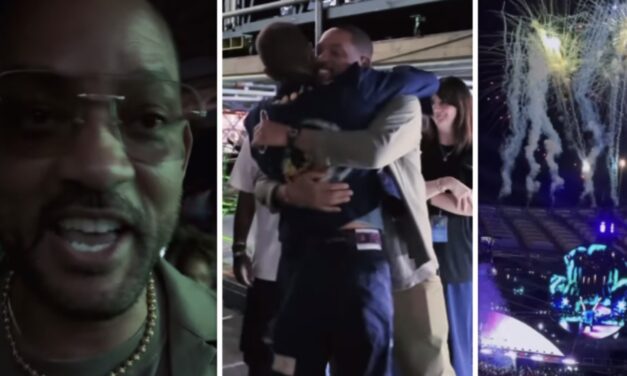 Will Smith all’Olimpico per sentire i Coldplay, il video