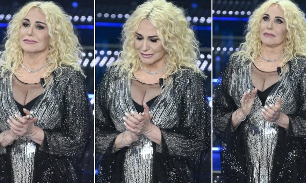 Antonella Clerici in lacrime a Sanremo per il ricordo di Fabrizio Frizzi