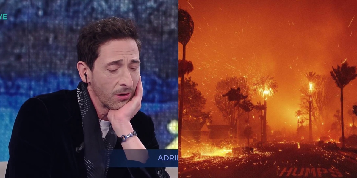 Adrien Brody sugli incendi a Los Angeles: “È una catastrofe… Ho un sacco di amici che hanno perso praticamente tutto”