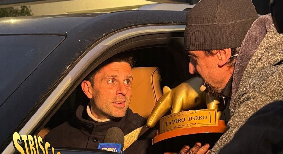 Striscia, Tapiro a Thiago Motta  per il “periodaccio” che vive la Juventus