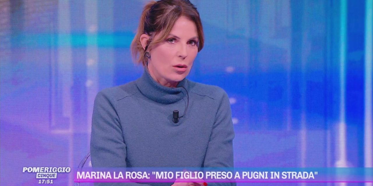 Marina La Rosa: “Mio figlio colpito in faccia da un pugno a Trastevere senza motivo”